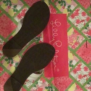 White Lilly sandals, never worn.